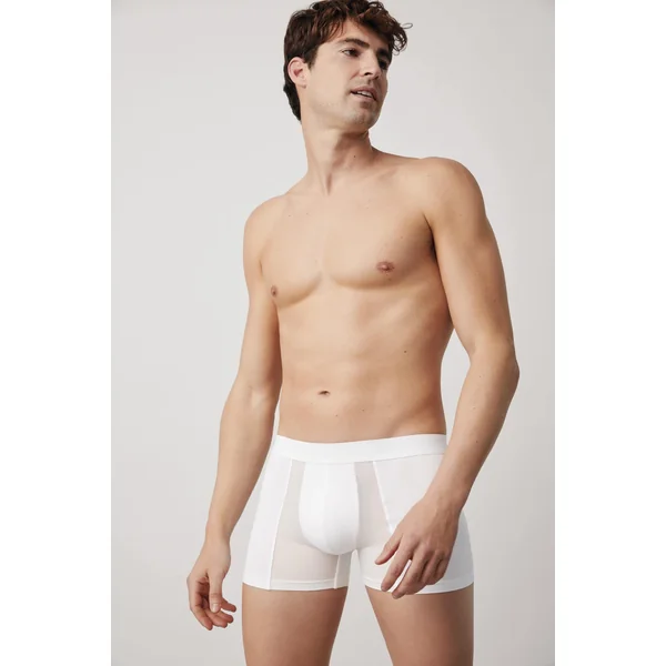 Boxer respirant blanc