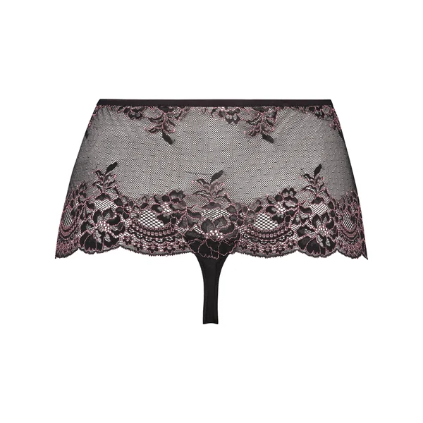 Boxer string Doriane Curvy - Noir