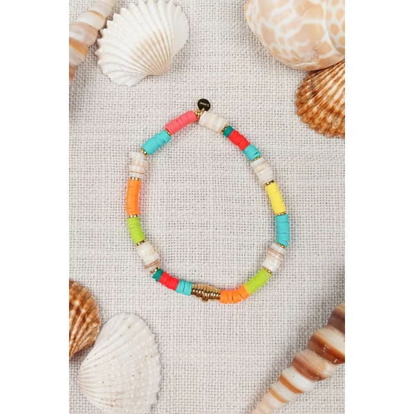 Bracelet Perles Heishi Multicolore