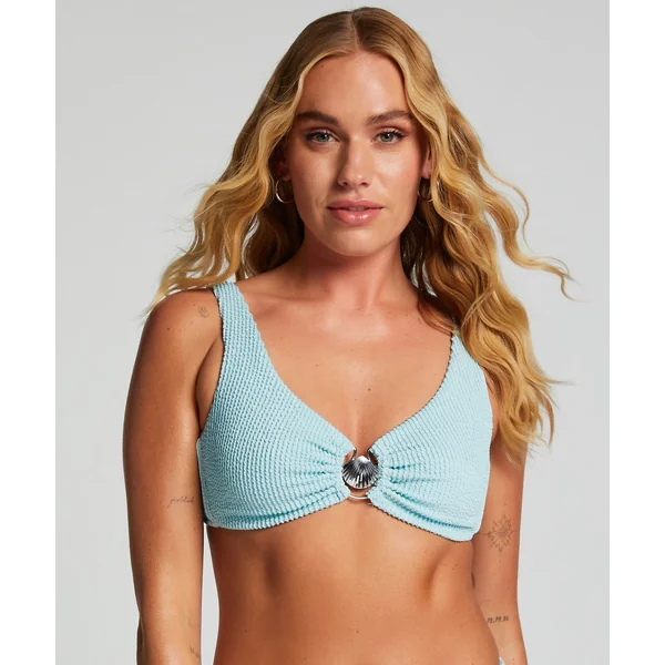 Brassière de bikini Crinkle - Bleu