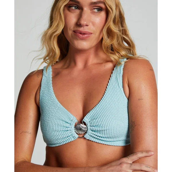 Brassière de bikini Crinkle - Bleu