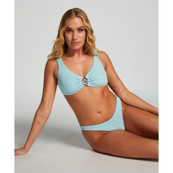 Brassière de bikini Crinkle - Bleu