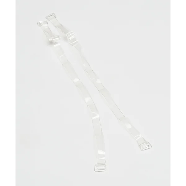 Bretelles de soutien-gorge transparentes bonnet D+ - Blanc