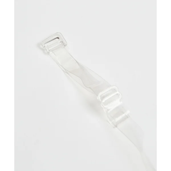 Bretelles de soutien-gorge transparentes bonnet D+ - Blanc