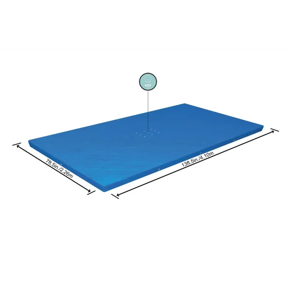 Bâche 4 saisons rectangle 410 x 226 cm pour piscine Steel Pro 400 x 211 cm