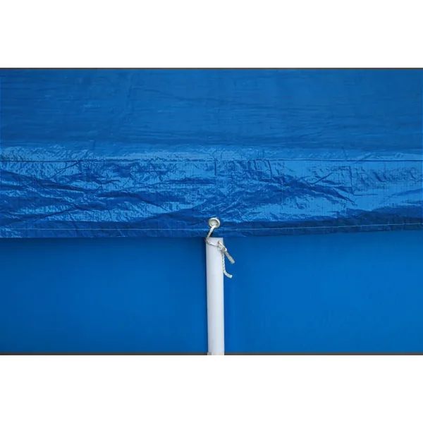 Bâche 4 saisons rectangle 410 x 226 cm pour piscine Steel Pro 400 x 211 cm
