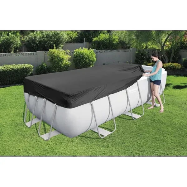 Bâche 4 saisons rectangle pour piscine Power Steel 404/412 x 201 cm