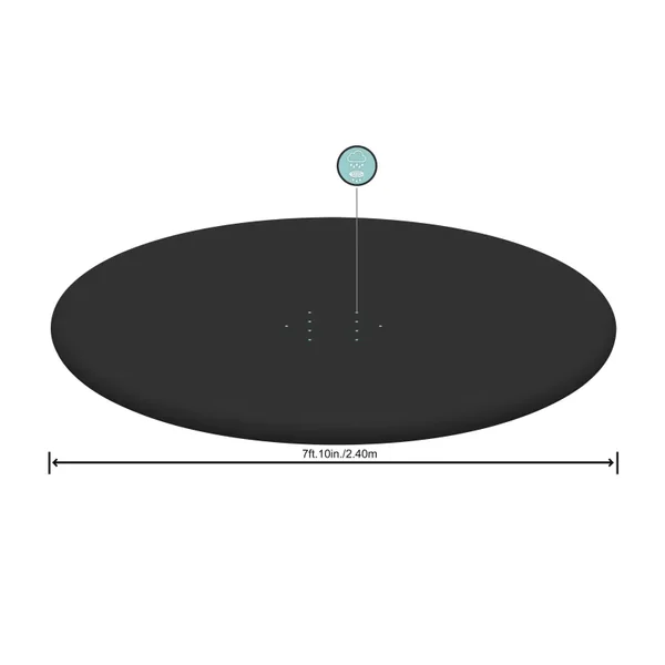 Bâche 4 saisons ronde 240 cm pour piscine Fast Set ø244 cm