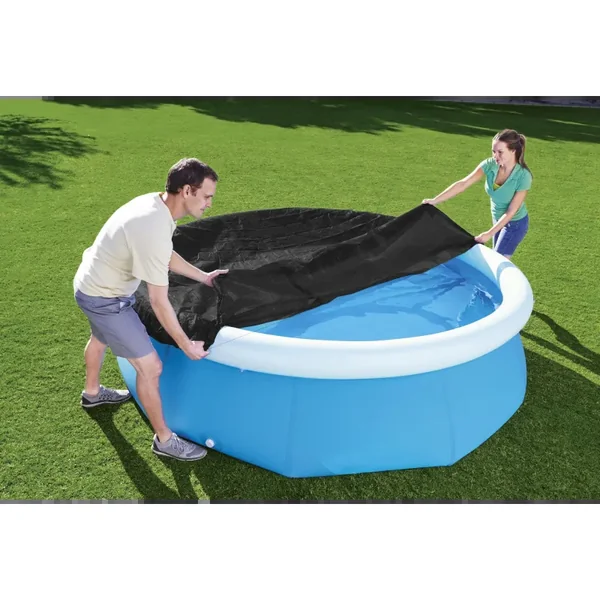 Bâche 4 saisons ronde 240 cm pour piscine Fast Set ø244 cm