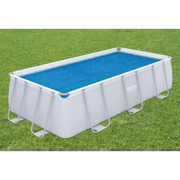 Bâche à bulles rectangle 380 x 180 cm pour piscine 404/412 x 201 cm