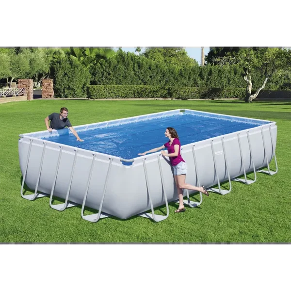 Bâche à bulles rectangle 703 x 366 cm pour piscine Power Steel 640 x 274 ou 732 x 366 cm