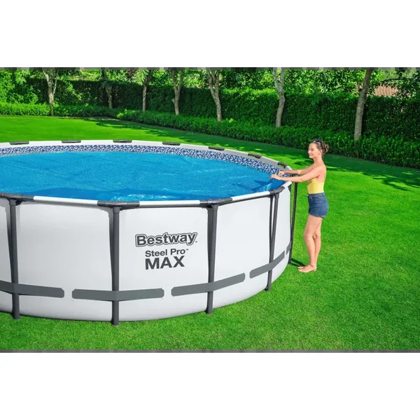 Bâche à bulles ronde 356 cm pour piscine ø366 ou 396 cm