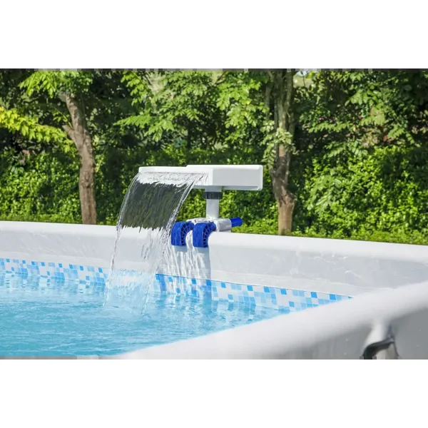 Cascade d’eau lumineuse LED pour piscine hors sol