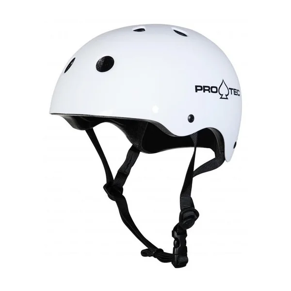 Casque urbain PRO-TEC Classic Certified Gloss White – Protection urbaine fiable
