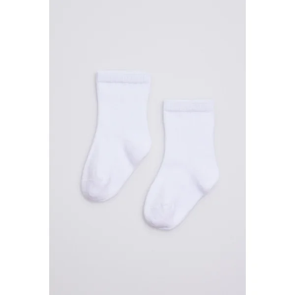 Chaussettes classiques en coton blanc