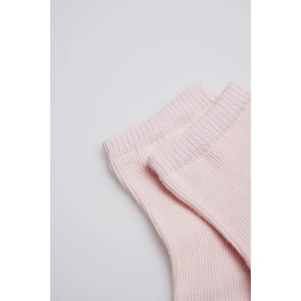 Chaussettes classiques en coton rose