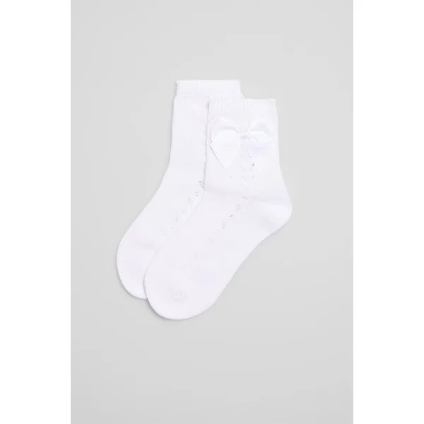 Chaussettes enfant ajourées blanches
