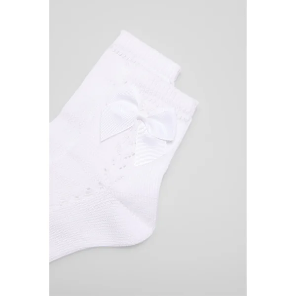 Chaussettes enfant ajourées blanches