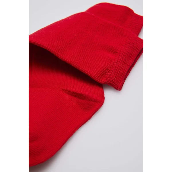 Chaussettes longues bébé basiques rouges