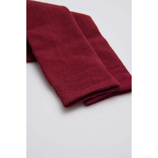 Chaussettes longues enfant en coton marron