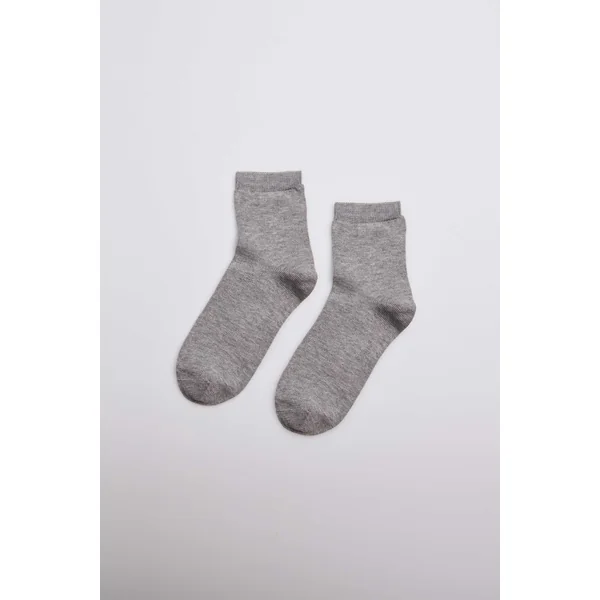 Chaussettes perles enfant grises