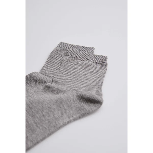 Chaussettes perles enfant grises