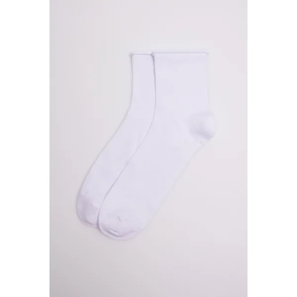 Chaussettes respirantes blanches sans revers