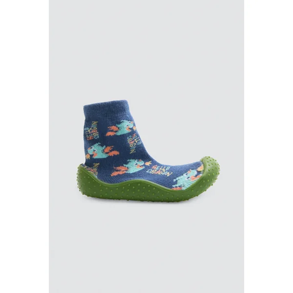 Chaussons chaussettes à imprimé dragon