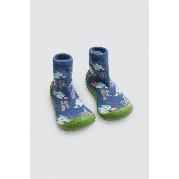 Chaussons chaussettes à imprimé dragon