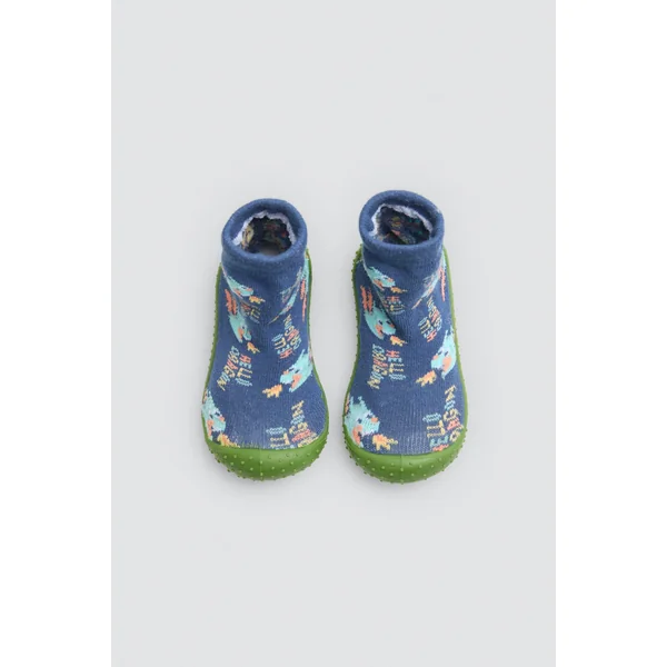 Chaussons chaussettes à imprimé dragon