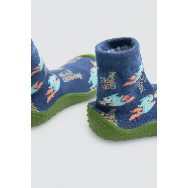 Chaussons chaussettes à imprimé dragon