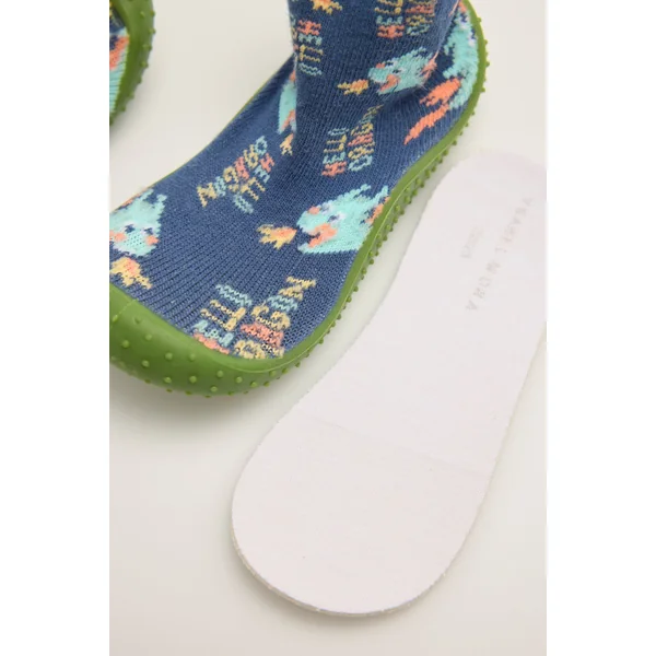 Chaussons chaussettes à imprimé dragon