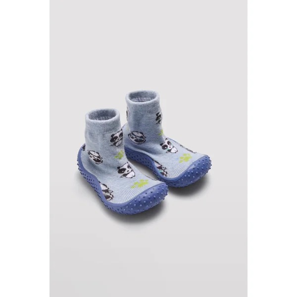 Chaussons de maison style chaussettes multicolores