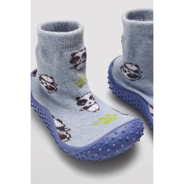 Chaussons de maison style chaussettes multicolores