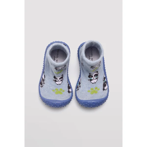 Chaussons de maison style chaussettes multicolores