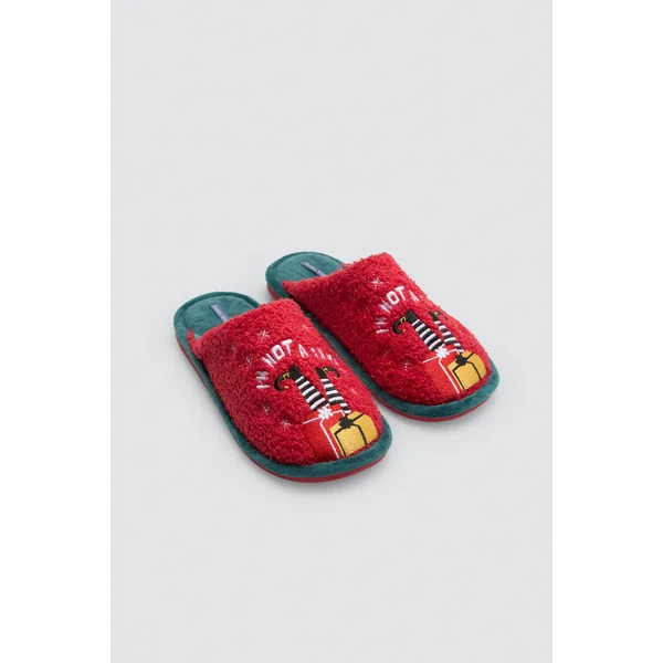 Chaussons de Noël pour femmes Je ne suis pas un Père Noël