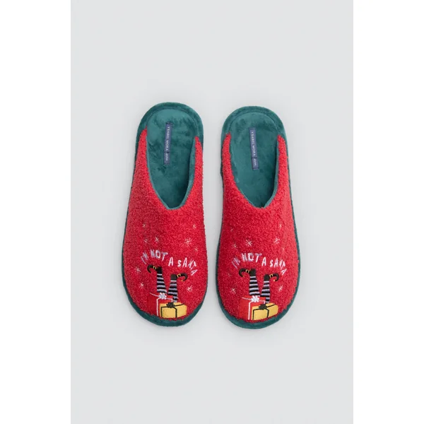 Chaussons de Noël pour hommes Je ne suis pas un Père Noël