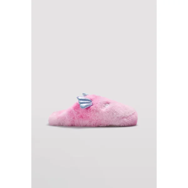 Chaussons roses à palmes