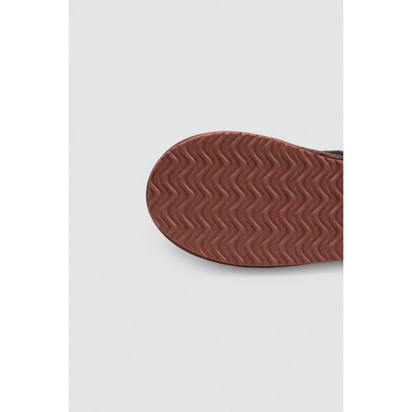 Chaussons à carreaux avec fourrure