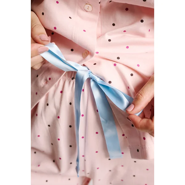 Chemise de pyjama imprimée à pois | MUYDEMI