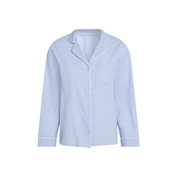 Chemise en coton - Bleu