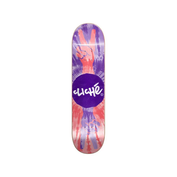 CLICHE DECK PEACE RHM PURPLE RED 8.25 X 32 WB 14.25