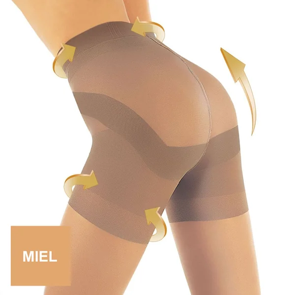 Collant sculptant 20 deniers miel Rio Up
