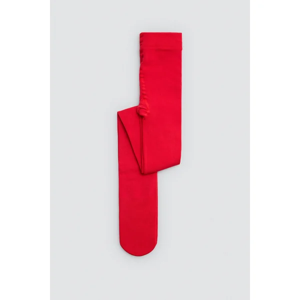 Collants thermiques enfants 160 deniers rouge