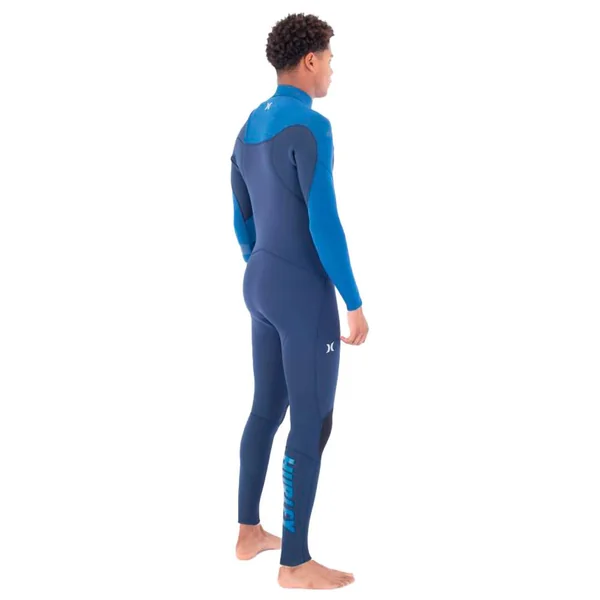 Combinaison Surf Hurley M Advant 4\/3 Chest Zip Faint Blue