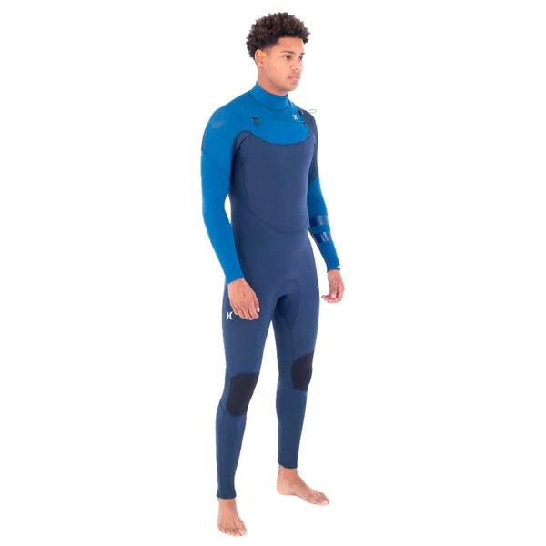 Combinaison Surf Hurley M Advant 4\/3 Chest Zip Faint Blue