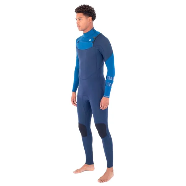 Combinaison Surf Hurley M Advant 4\/3 Chest Zip Faint Blue