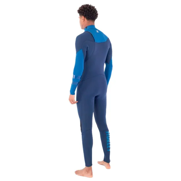 Combinaison Surf Hurley M Advant 4\/3 Chest Zip Faint Blue
