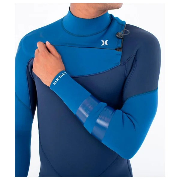 Combinaison Surf Hurley M Advant 4\/3 Chest Zip Faint Blue