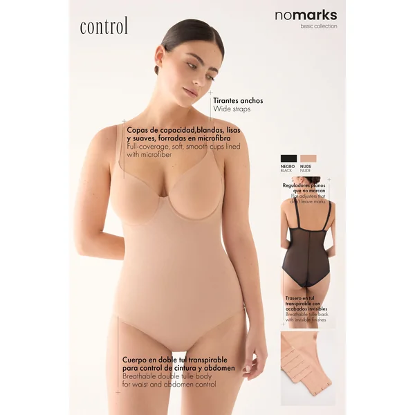 Contrôle du corps sans marques avec fini nude invisible